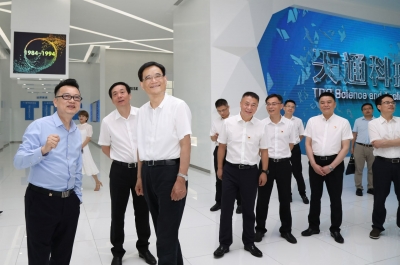 2020年6月16日時任浙江省委常委、統(tǒng)戰(zhàn)部部長熊建平蒞臨天通